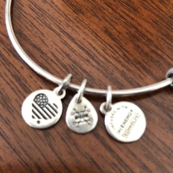 ALEX AND ANI SKELETON KEY CHARM BANGLE BRACELET - Picture 4 of 6